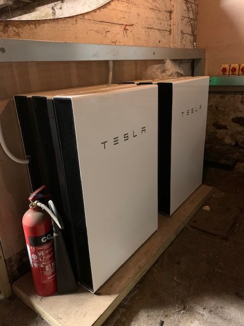 Tesla storage batteries