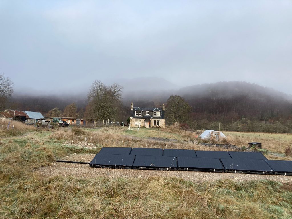 ground mounted solar PV panels